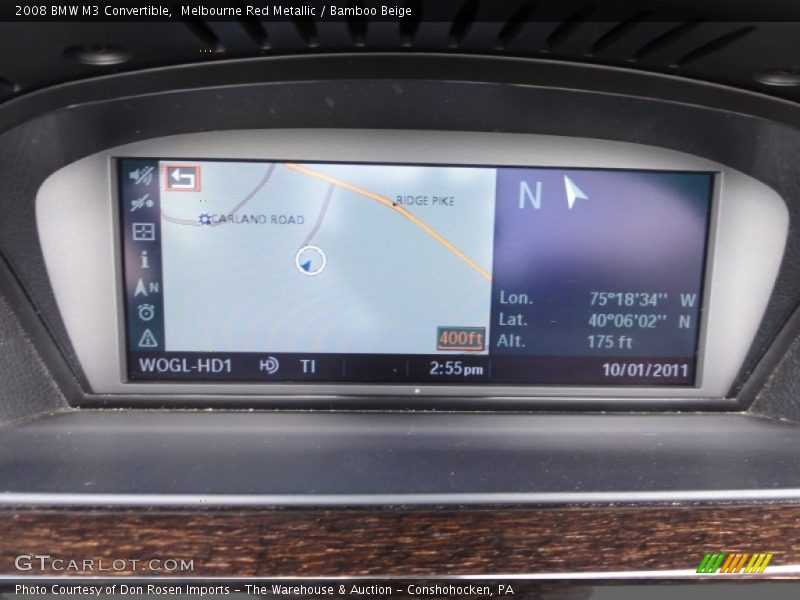 Navigation of 2008 M3 Convertible