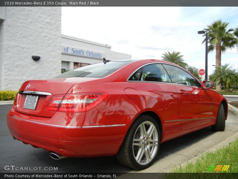 Mars Red / Black 2010 Mercedes-Benz E 350 Coupe
