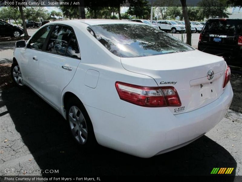 Super White / Ash 2008 Toyota Camry LE