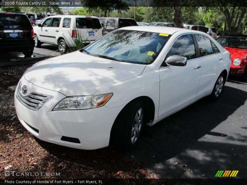 Super White / Ash 2008 Toyota Camry LE