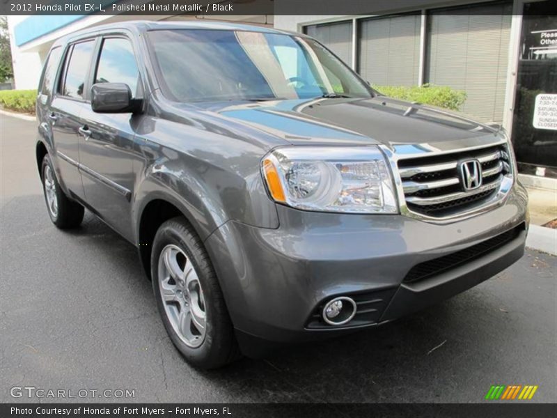 Polished Metal Metallic / Black 2012 Honda Pilot EX-L