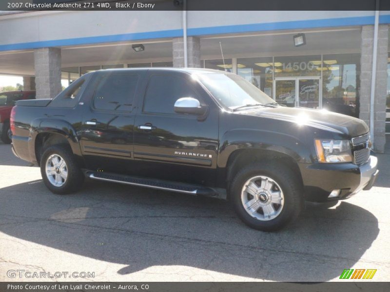 Black / Ebony 2007 Chevrolet Avalanche Z71 4WD