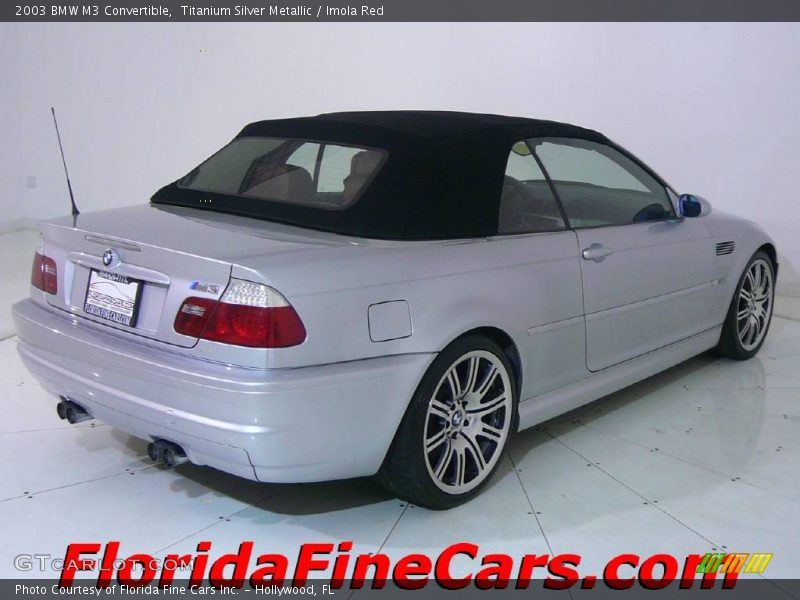 Titanium Silver Metallic / Imola Red 2003 BMW M3 Convertible