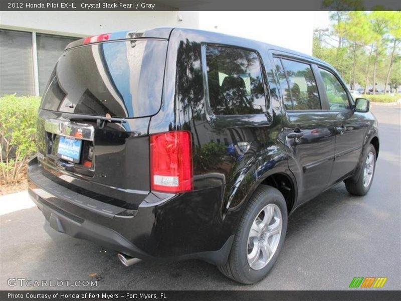 Crystal Black Pearl / Gray 2012 Honda Pilot EX-L