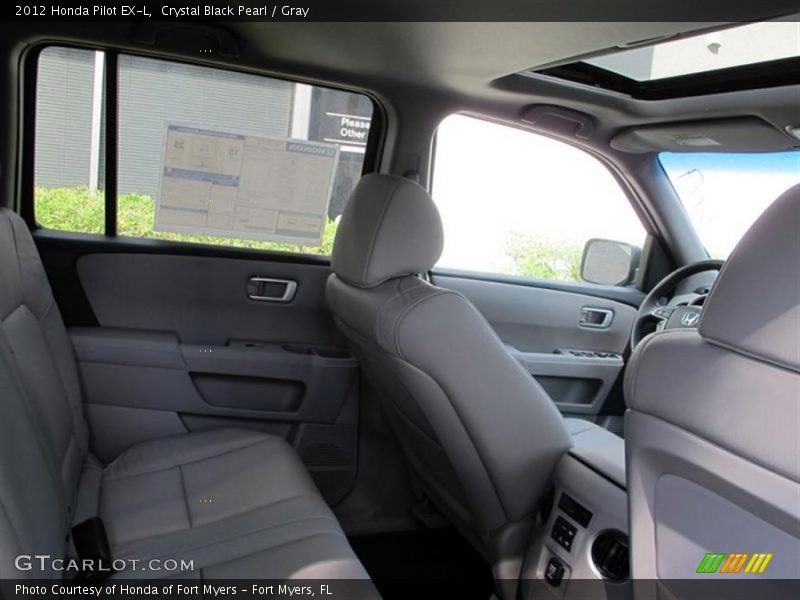 Crystal Black Pearl / Gray 2012 Honda Pilot EX-L