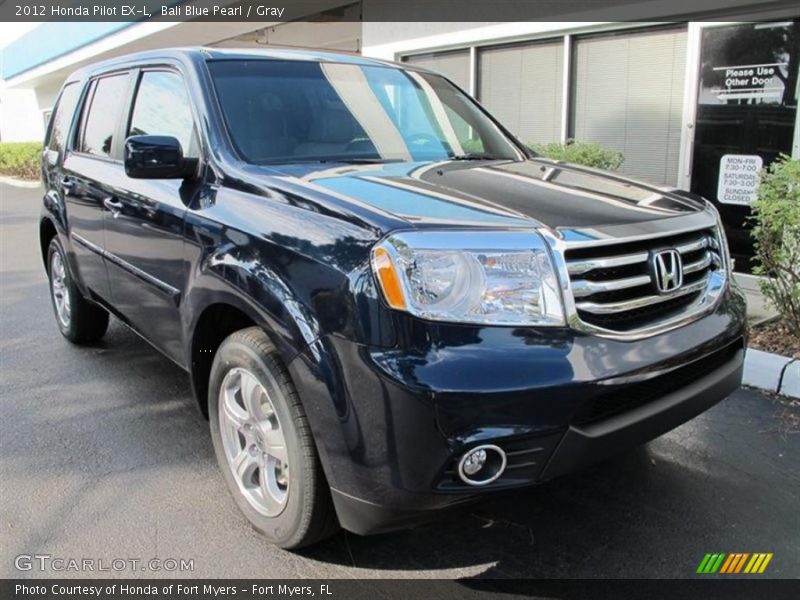 Bali Blue Pearl / Gray 2012 Honda Pilot EX-L