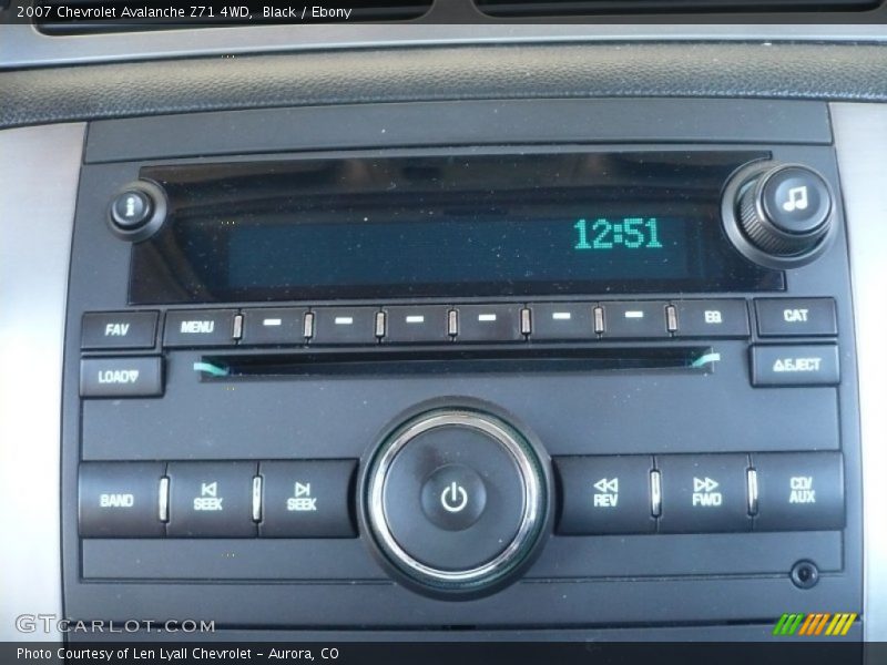Black / Ebony 2007 Chevrolet Avalanche Z71 4WD