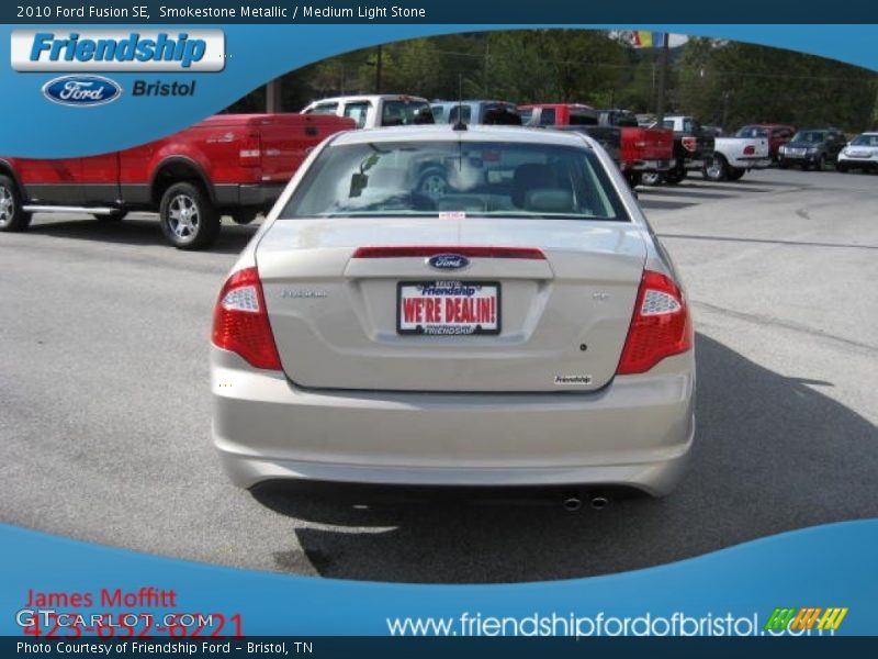 Smokestone Metallic / Medium Light Stone 2010 Ford Fusion SE