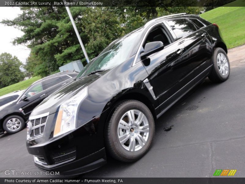 Black Raven / Ebony/Ebony 2012 Cadillac SRX Luxury