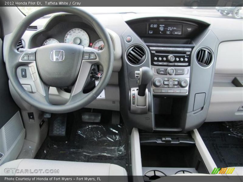 Taffeta White / Gray 2012 Honda Pilot EX