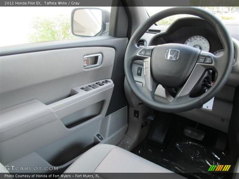 Taffeta White / Gray 2012 Honda Pilot EX