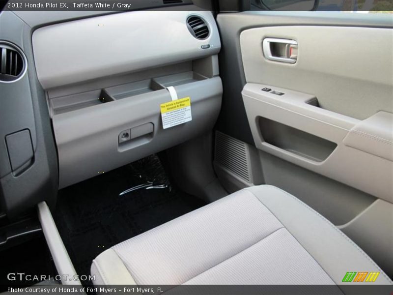 Taffeta White / Gray 2012 Honda Pilot EX