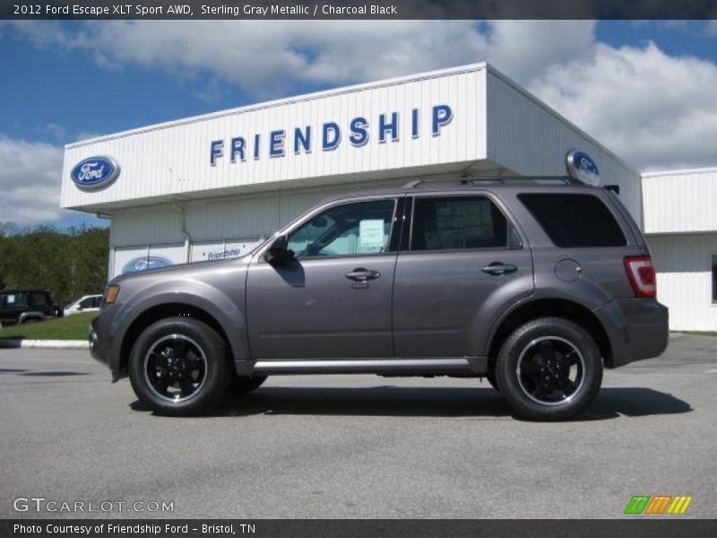 Sterling Gray Metallic / Charcoal Black 2012 Ford Escape XLT Sport AWD