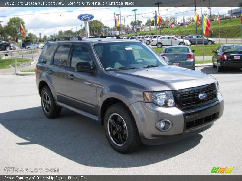 Sterling Gray Metallic / Charcoal Black 2012 Ford Escape XLT Sport AWD