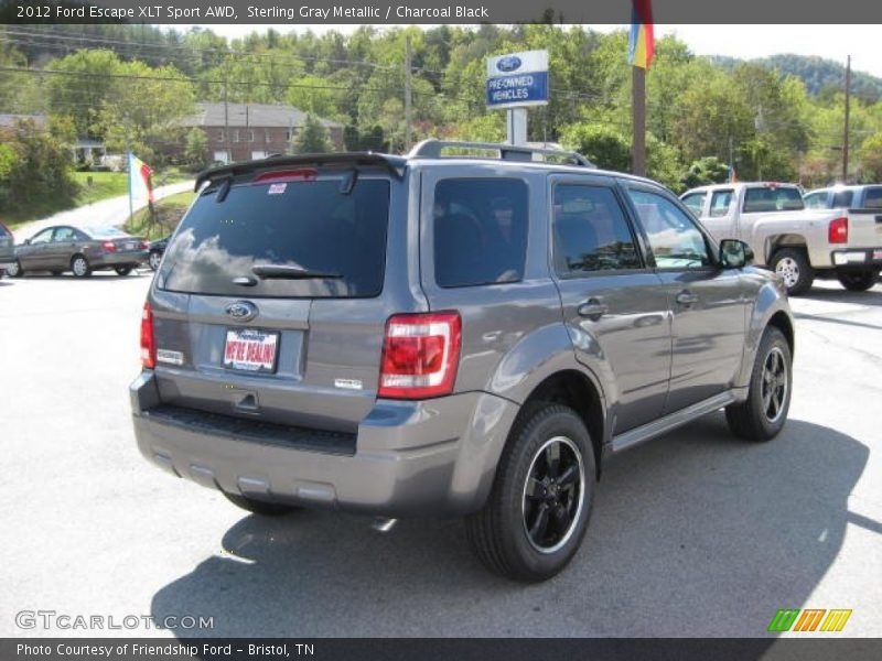 Sterling Gray Metallic / Charcoal Black 2012 Ford Escape XLT Sport AWD