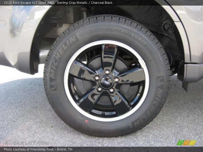 Sterling Gray Metallic / Charcoal Black 2012 Ford Escape XLT Sport AWD