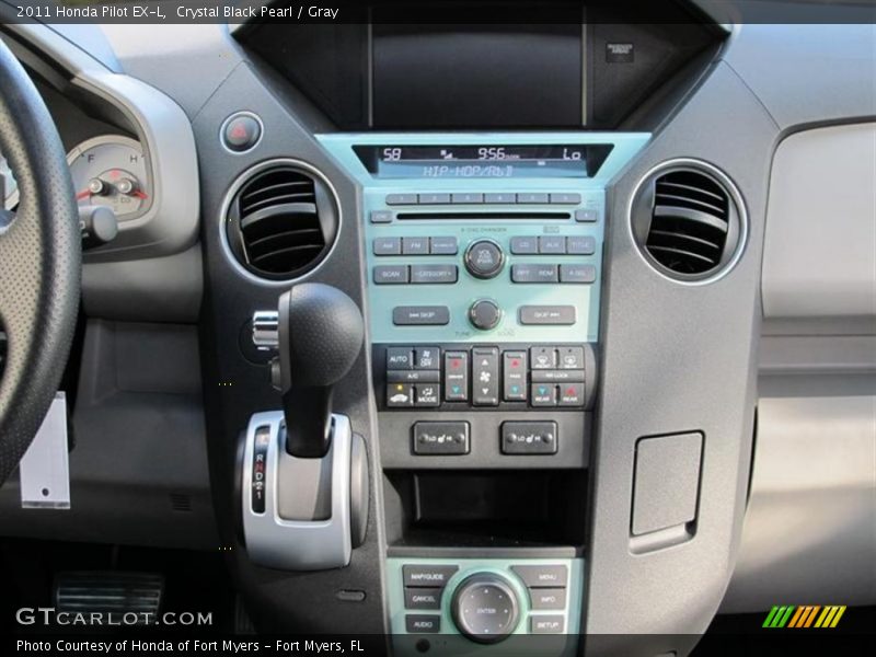 Crystal Black Pearl / Gray 2011 Honda Pilot EX-L