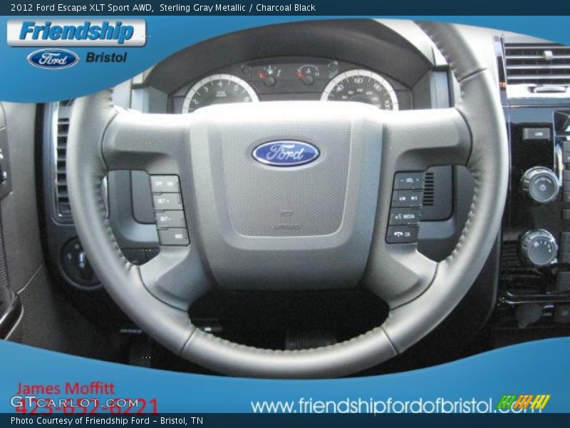 Sterling Gray Metallic / Charcoal Black 2012 Ford Escape XLT Sport AWD
