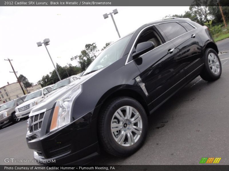 Black Ice Metallic / Shale/Brownstone 2012 Cadillac SRX Luxury