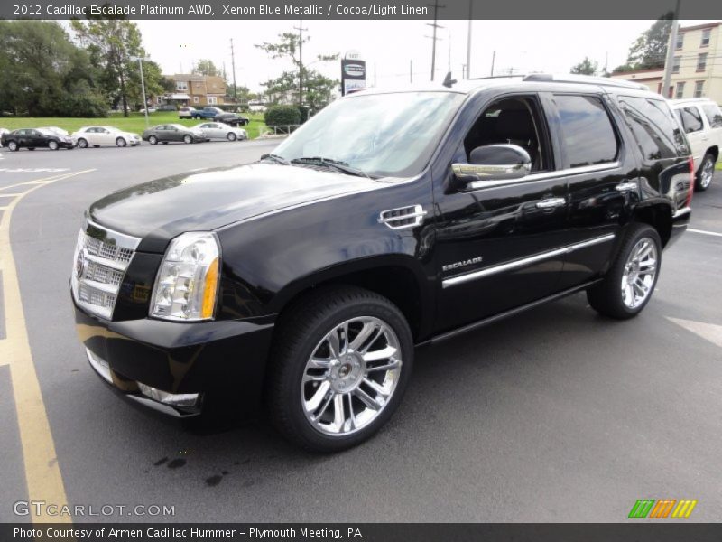 Front 3/4 View of 2012 Escalade Platinum AWD