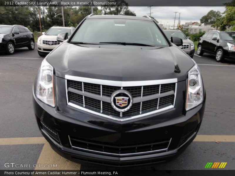 Black Ice Metallic / Ebony/Ebony 2012 Cadillac SRX Luxury AWD