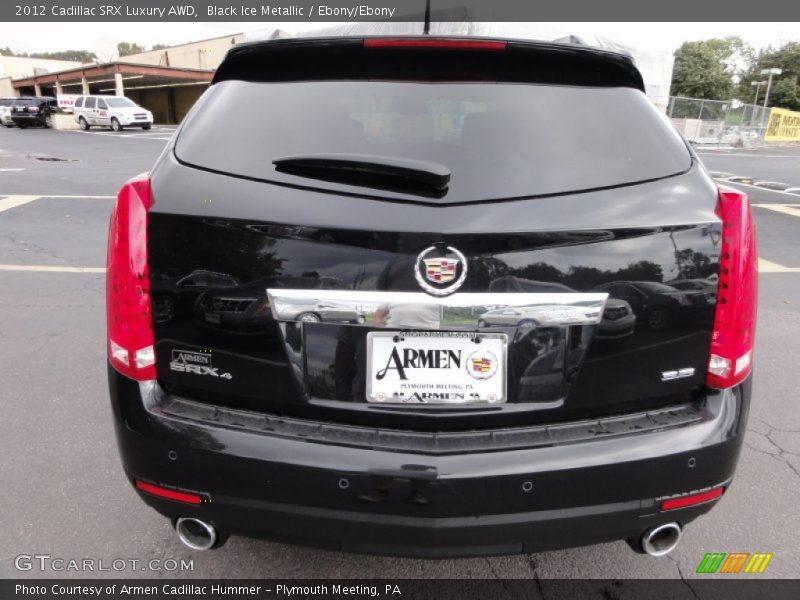 Black Ice Metallic / Ebony/Ebony 2012 Cadillac SRX Luxury AWD