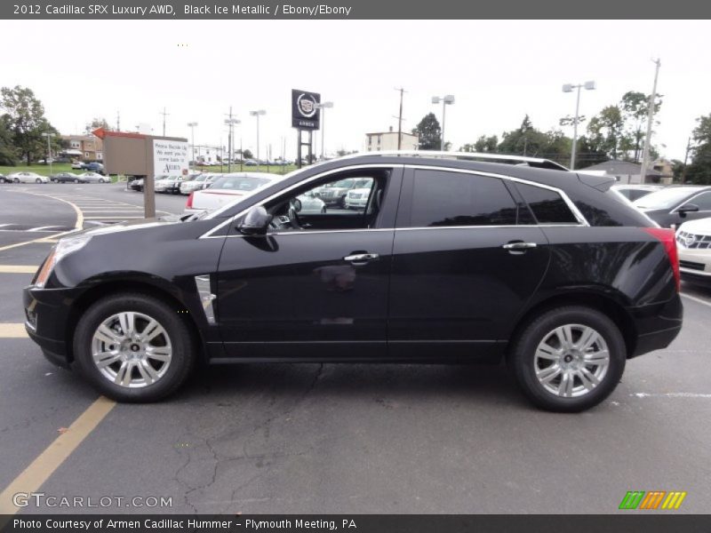 Black Ice Metallic / Ebony/Ebony 2012 Cadillac SRX Luxury AWD
