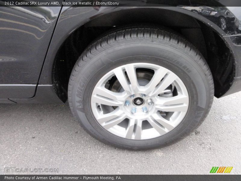 Black Ice Metallic / Ebony/Ebony 2012 Cadillac SRX Luxury AWD