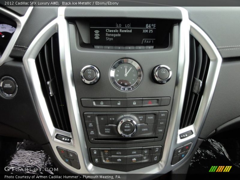 Controls of 2012 SRX Luxury AWD