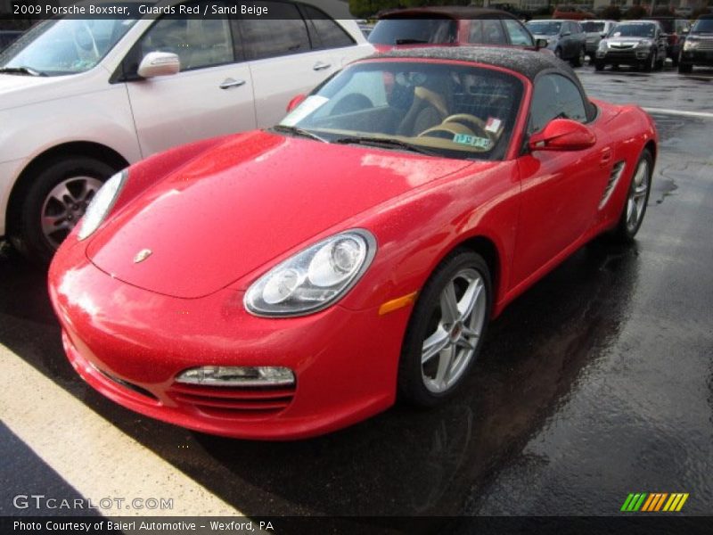 Guards Red / Sand Beige 2009 Porsche Boxster