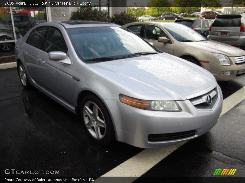 Satin Silver Metallic / Ebony 2005 Acura TL 3.2