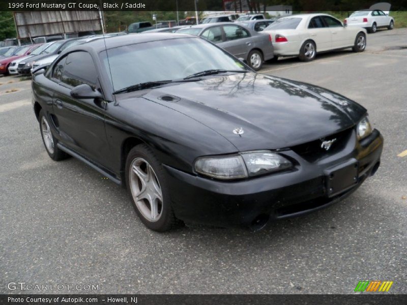 Black / Saddle 1996 Ford Mustang GT Coupe