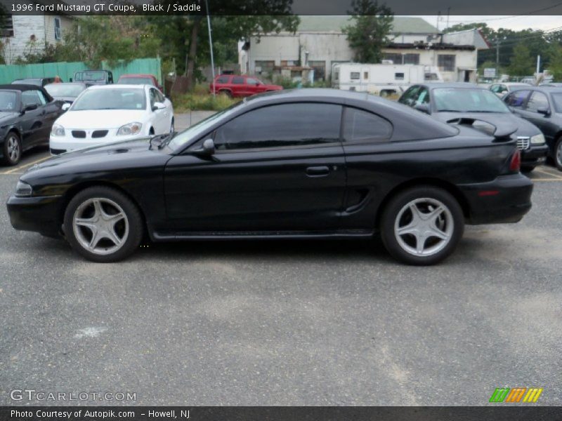 Black / Saddle 1996 Ford Mustang GT Coupe