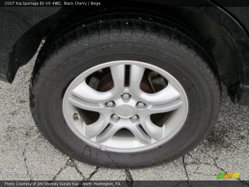 Black Cherry / Beige 2007 Kia Sportage EX V6 4WD