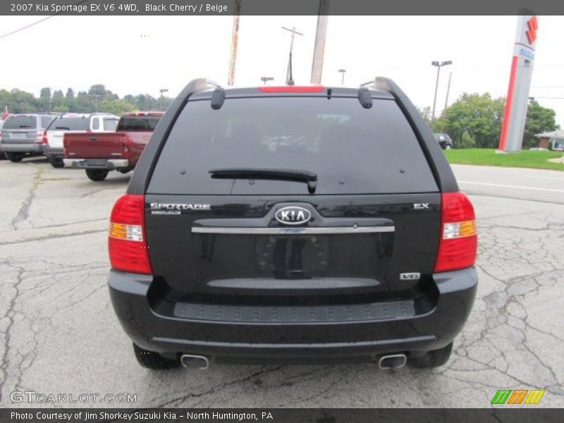 Black Cherry / Beige 2007 Kia Sportage EX V6 4WD