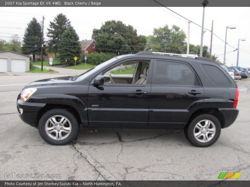 Black Cherry / Beige 2007 Kia Sportage EX V6 4WD