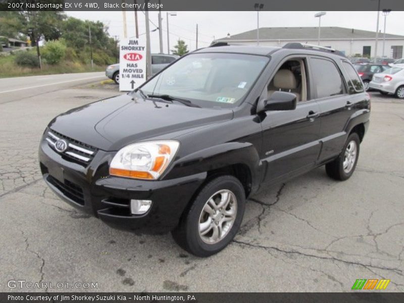 Black Cherry / Beige 2007 Kia Sportage EX V6 4WD