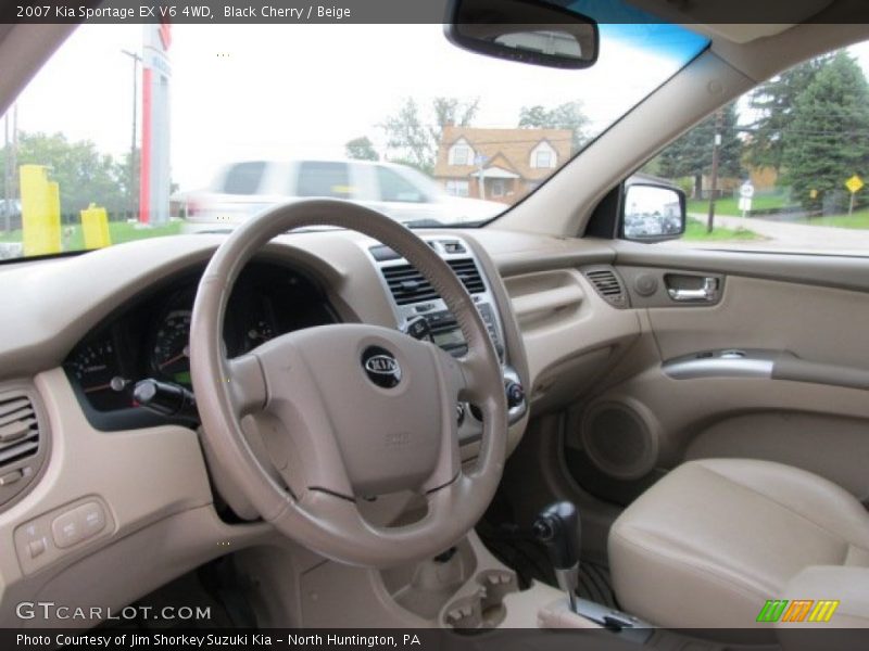 Black Cherry / Beige 2007 Kia Sportage EX V6 4WD