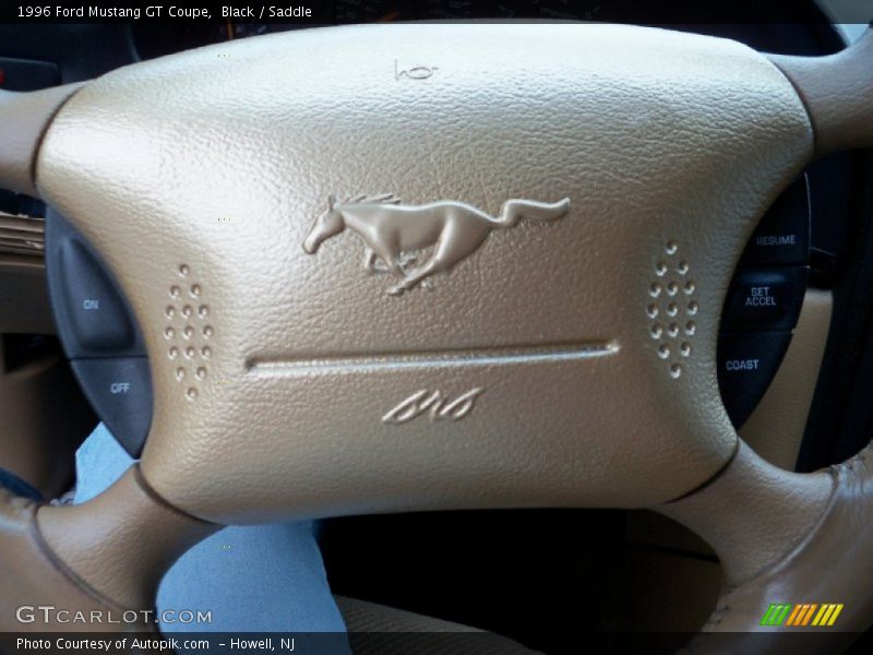 Black / Saddle 1996 Ford Mustang GT Coupe