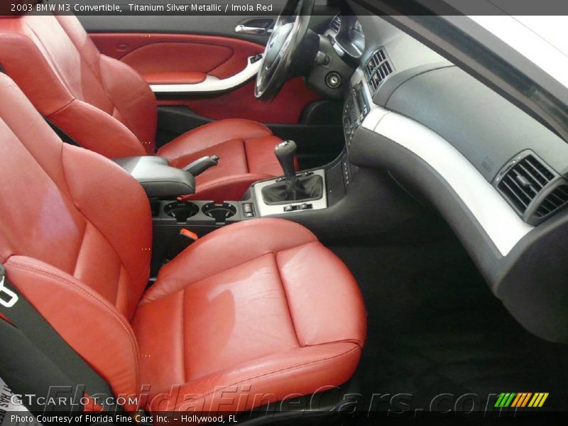 Titanium Silver Metallic / Imola Red 2003 BMW M3 Convertible