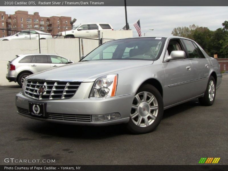 Radiant Silver / Titanium/Dark Titanium 2010 Cadillac DTS