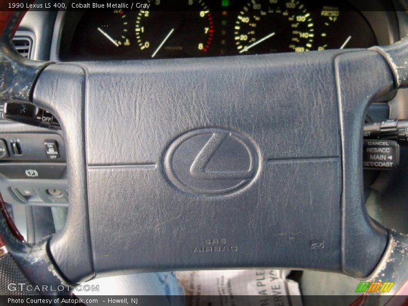 Cobalt Blue Metallic / Gray 1990 Lexus LS 400