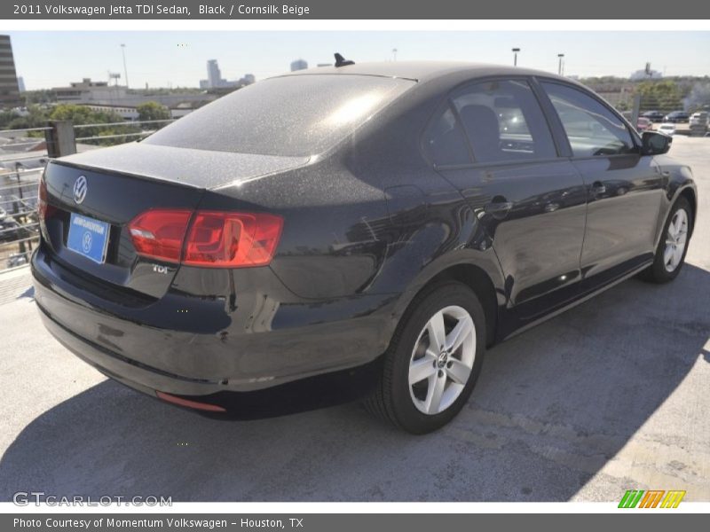 Black / Cornsilk Beige 2011 Volkswagen Jetta TDI Sedan