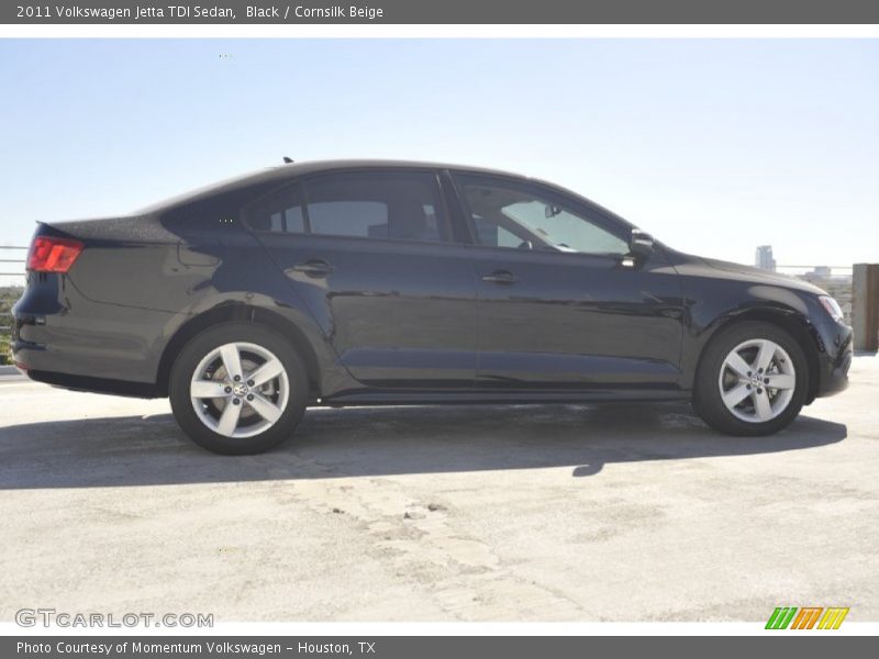 Black / Cornsilk Beige 2011 Volkswagen Jetta TDI Sedan