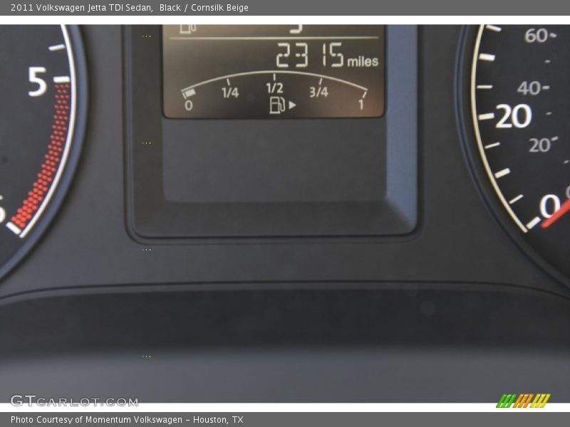 Black / Cornsilk Beige 2011 Volkswagen Jetta TDI Sedan
