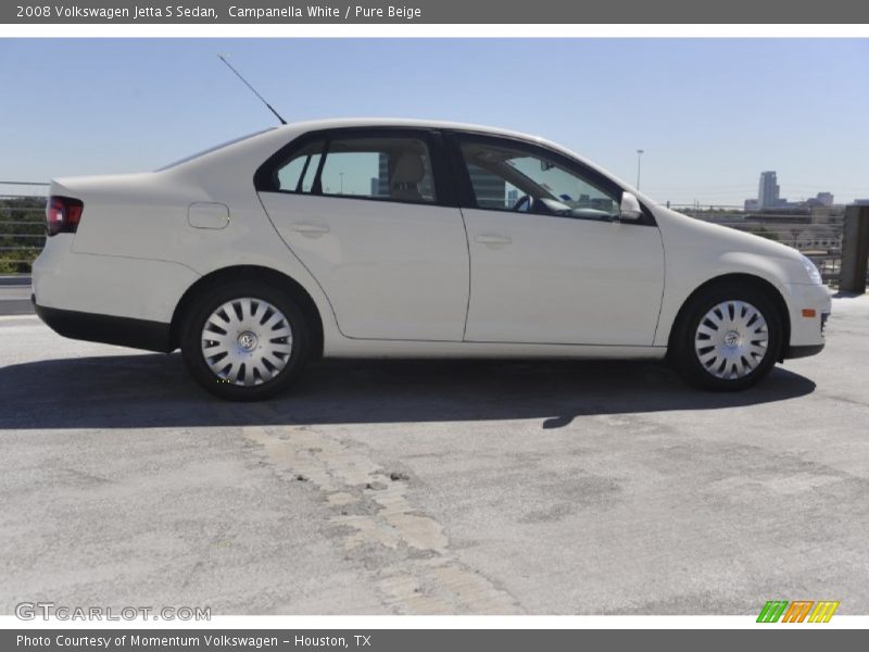 Campanella White / Pure Beige 2008 Volkswagen Jetta S Sedan