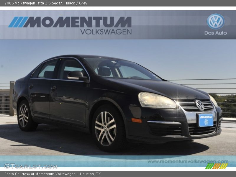 Black / Grey 2006 Volkswagen Jetta 2.5 Sedan