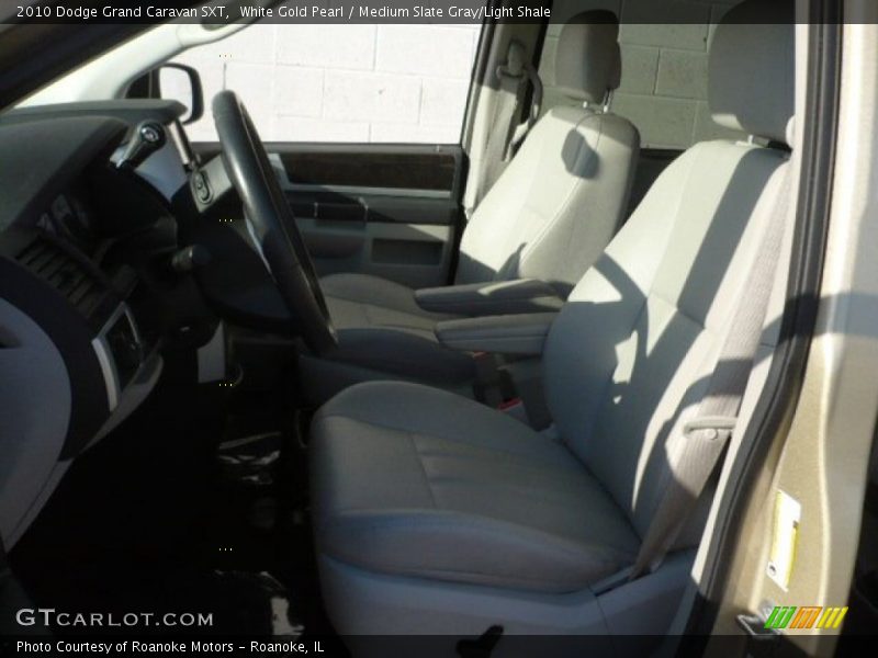 White Gold Pearl / Medium Slate Gray/Light Shale 2010 Dodge Grand Caravan SXT
