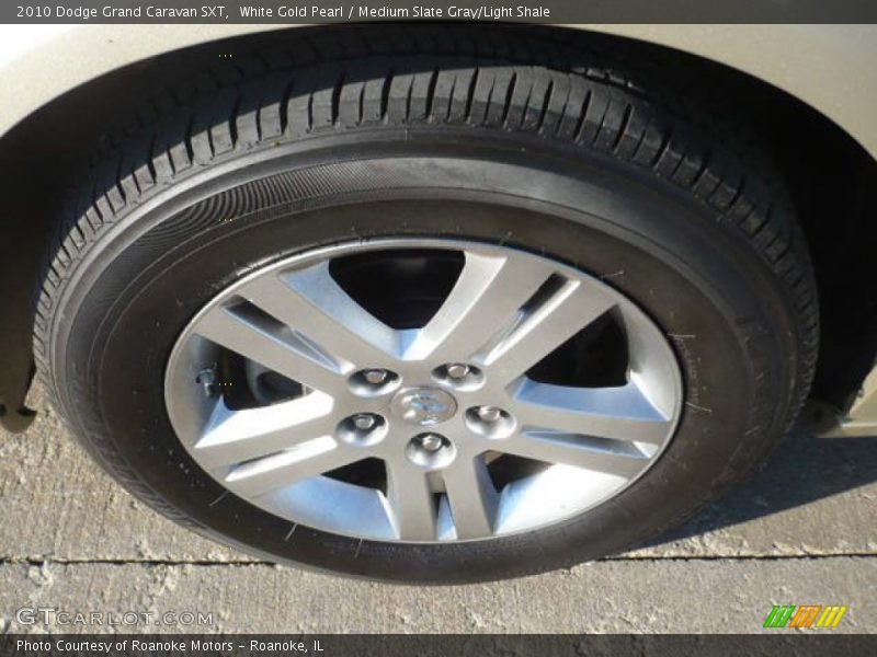 White Gold Pearl / Medium Slate Gray/Light Shale 2010 Dodge Grand Caravan SXT