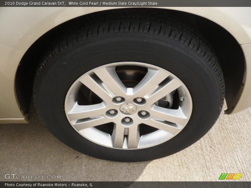 White Gold Pearl / Medium Slate Gray/Light Shale 2010 Dodge Grand Caravan SXT